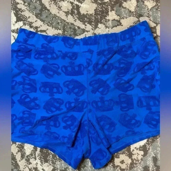 Juicy Couture Blue Crown Terry Shorts 1X - Picture 3 of 5